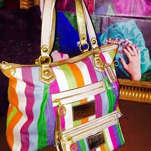 authentic coach handbag and matching Wallet